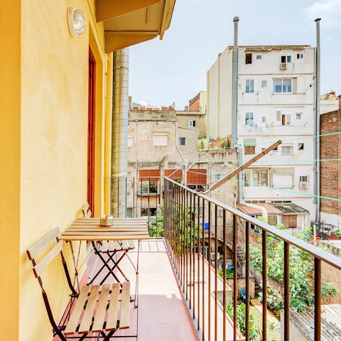 A cosy balcony