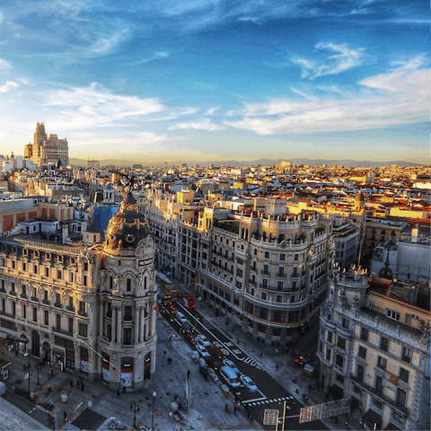 Explore all that Madrid has to offer, including the nearby Plaza de Toros de Las Ventas