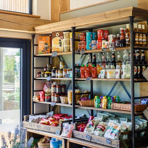 Pick up essentials at the on-site general store –⁠ a mere two minute's walk away