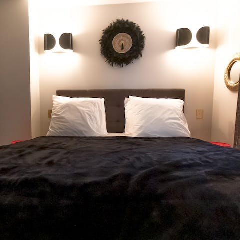 Get a good night's rest in the comfy bedroom and wake up ready for more Parisian magic