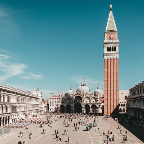 Visit the Doge’s Palace in the famous Piazza San Marco