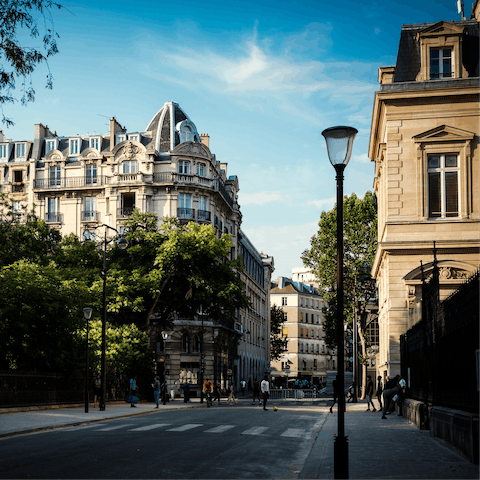 Spend your days exploring the streets of Paris