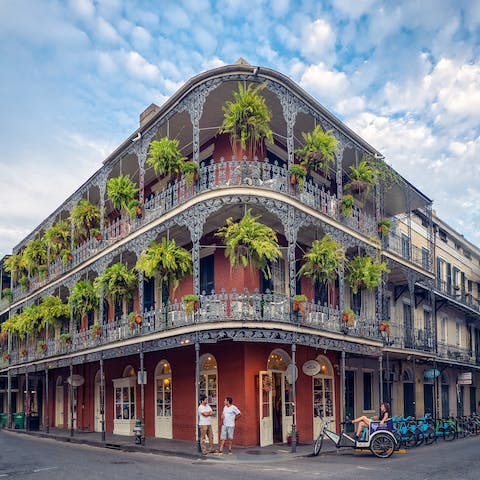 Explore the vibrancy of the French Quarter right on your doorstep