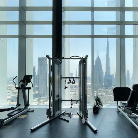 Bank a workout with knockout views to boot
