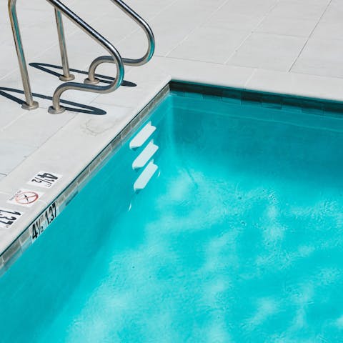 Cool off from the afternoon heat with a dip in the pool