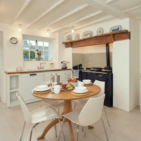 Serve up some British grub at the dining area