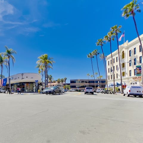 Check out La Jolla village's shops and restaurants