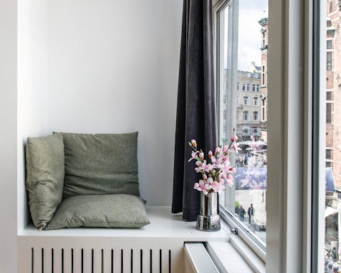 This charming and cosy window seat 