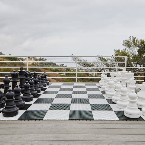 Make your move on the human-sized chess board