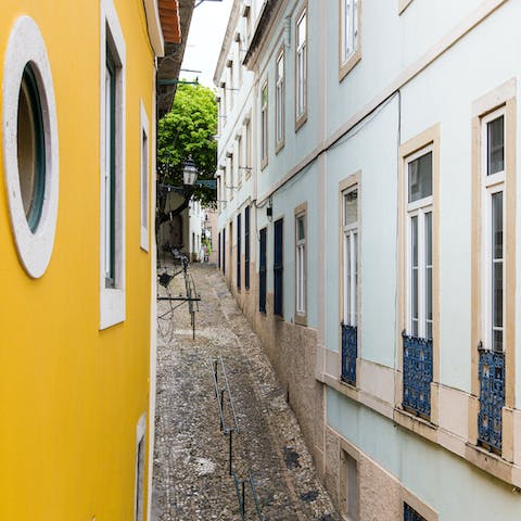 The view of Alfama's streets