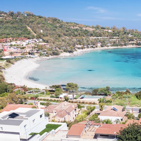 Spend relaxing days on the beach in Arbatax 