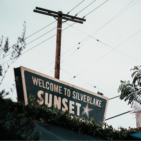 Stay in the hills above the famous Sunset Strip