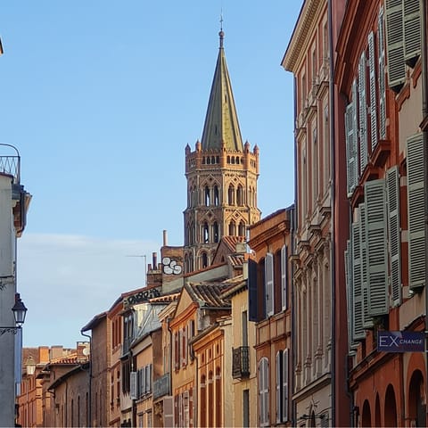 Discover the historic heart of Toulouse whilst wandering the central streets