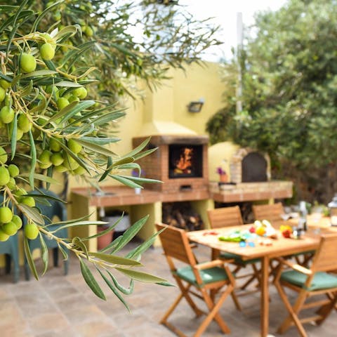 Serve up some local Spanish delights at the alfresco dining area 