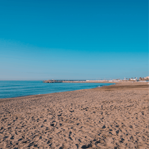 Soak up the sun on the sands of Playa de Carvajal, a short drive away 