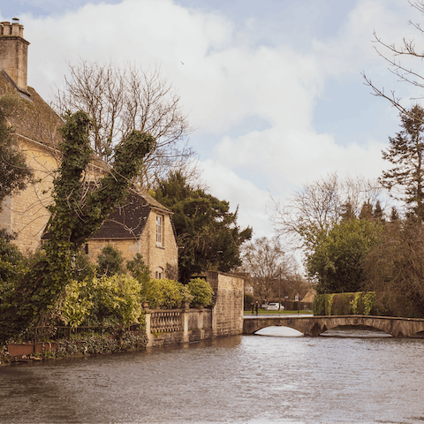 Take a day trip to the quaint village of Bibury, only a short drive away