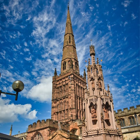Admire Coventry Cathedral – it's a nine-minute drive