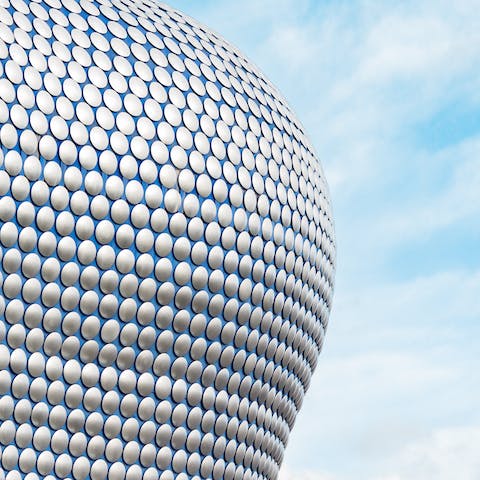 Spend a day shopping, and grab a bite to eat at the nearby Birmingham Bullring