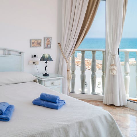 Wake up to the view of the sea