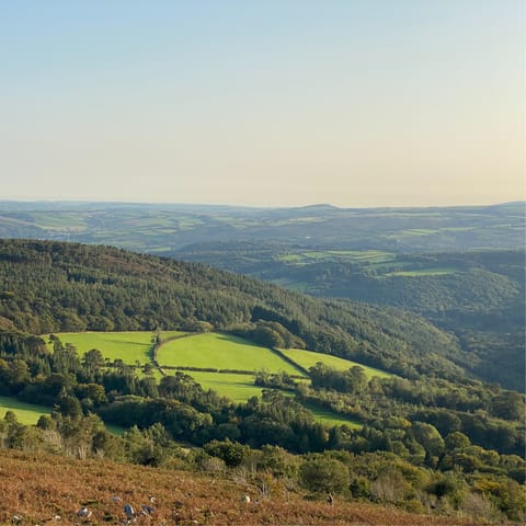 Explore the rugged beauty of Dartmoor National Park – it's western edge is under a ten-minute drive away