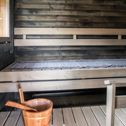 Make time for a relaxing sauna