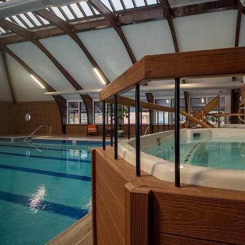 Take a short walk to the clubhouse heated pool and hot tub