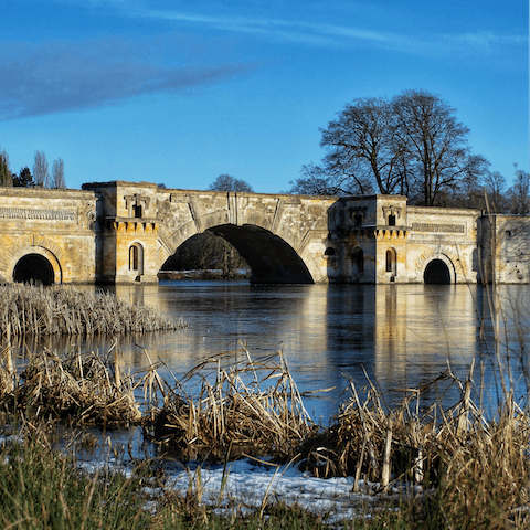Put on your hiking boots and explore nearby Blenheim Palace
