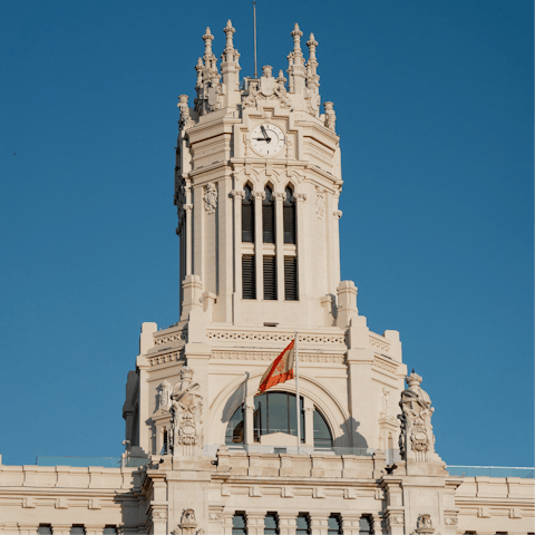 Admire the architecture at Plaza de Cibeles – it's within walking distance