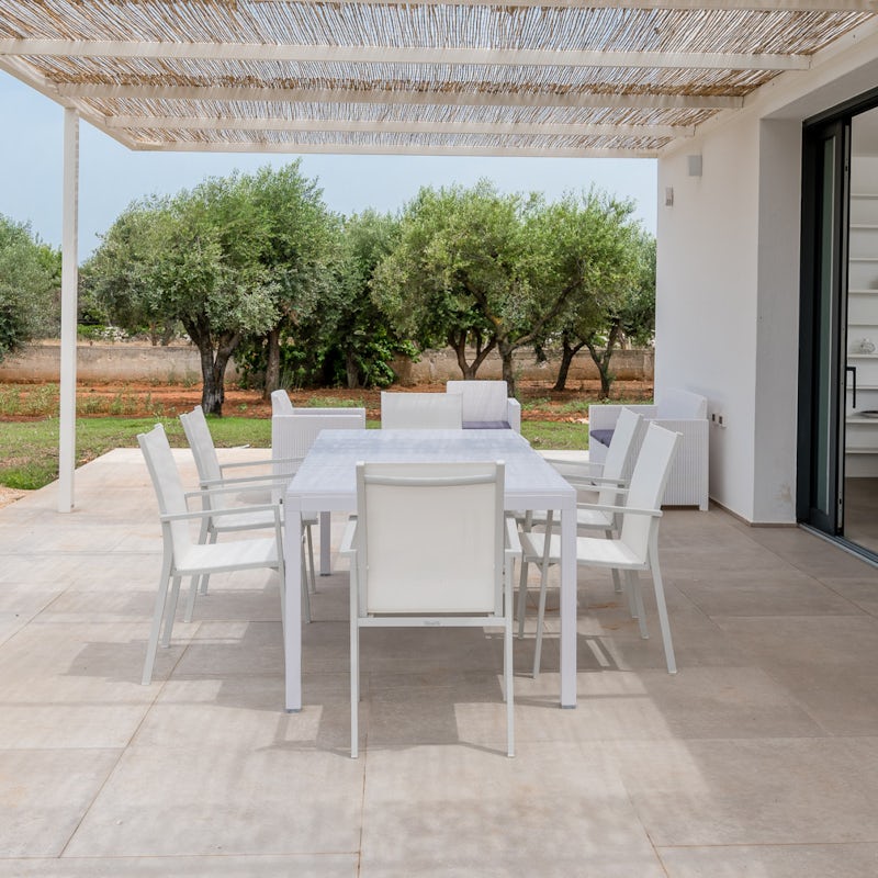 Dine alfresco on the covered terrace