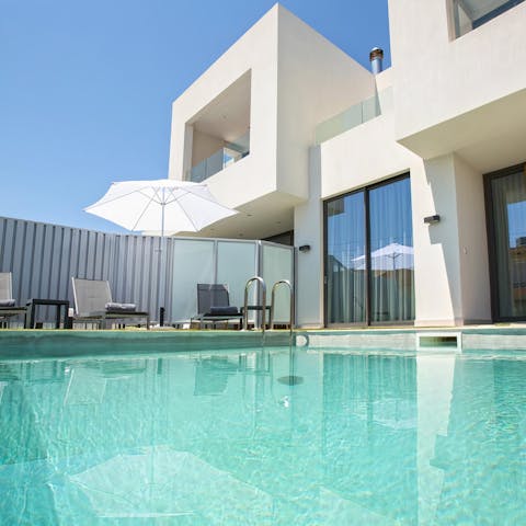 Cool off with a dip in the private pool