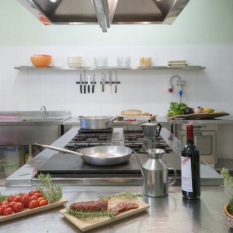 Let your culinary dreams run wild in the professional-grade kitchen