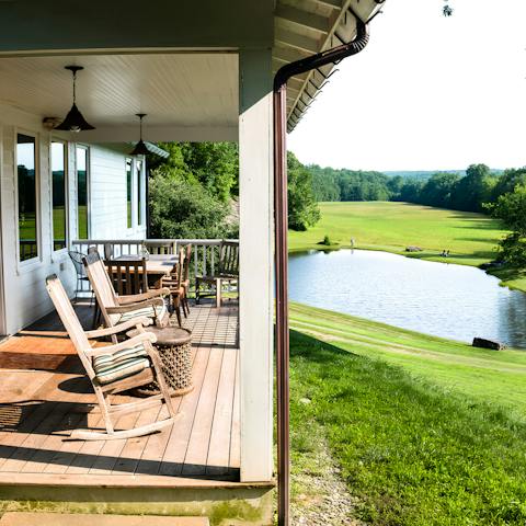 Sip chilled beer on the deck as you enjoy the scenery