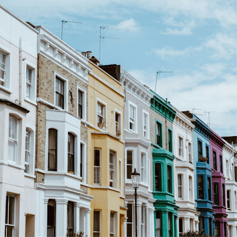 Stay in the heart of Notting Hill, a short walk from Portobello Road