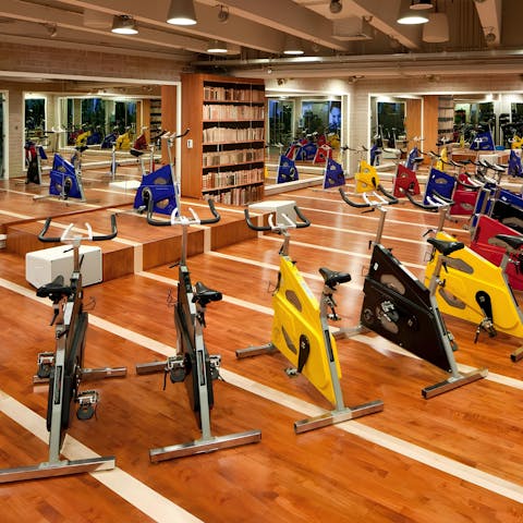 Kick the day off with an energising spin class
