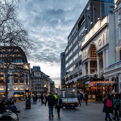 Explore nearby sights like Leicester Square