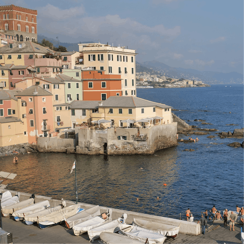 Explore the quaint streets and seaside spots of the village of Boccadasse