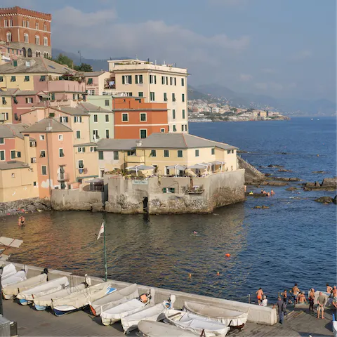 Explore the quaint streets and seaside spots of the village of Boccadasse
