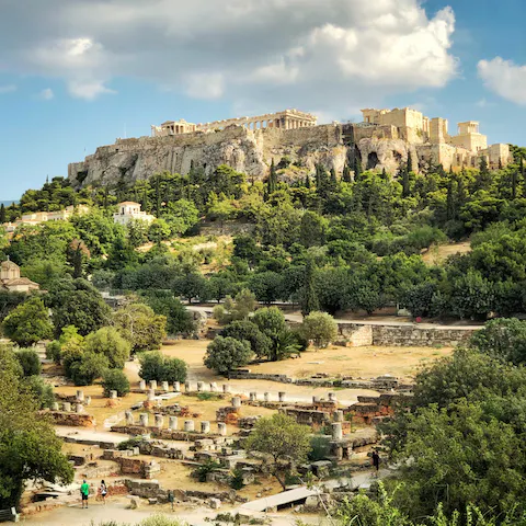 Make the ten-minute walk to the base of the Acropolis and discover Greece's ancient history