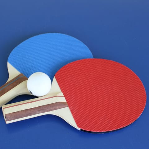 Challenge your friends to a round of table tennis