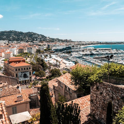 Take a day trip to Cannes' picturesque waterfront, just twenty-five minutes away