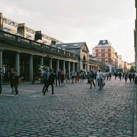 Wander over to Covent Garden in ten minutes for independent boutiques and restaurants