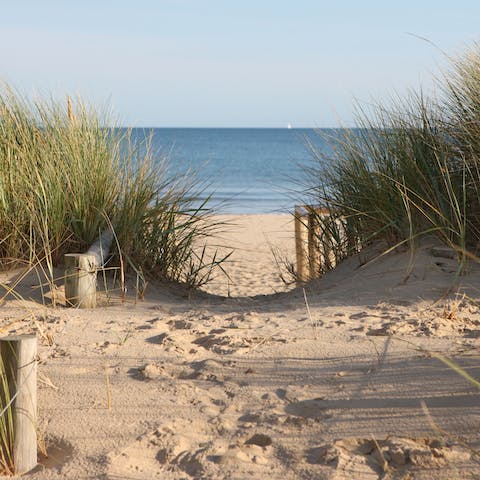 Head to Walberswick beach for a day of sun, sand, and sea, within a five-minute walk from home