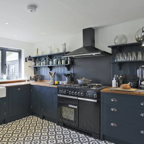 Cook up a storm in the beautifully-equipped kitchen