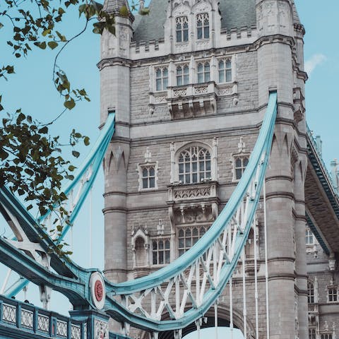 Go for a stroll over to Tower Bridge and take some photos