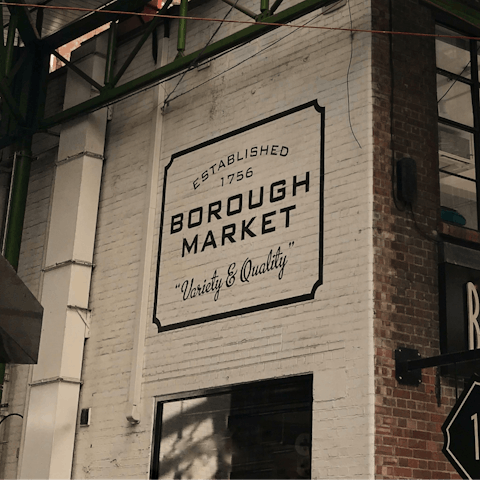 Pick up some goodies from Borough Market nearby