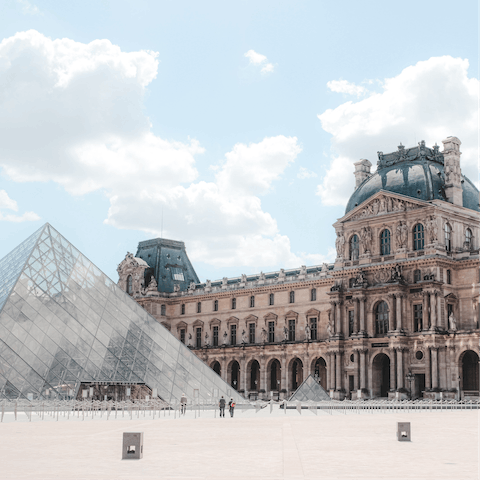 Immerse yourself in art at the Louvre, minutes away