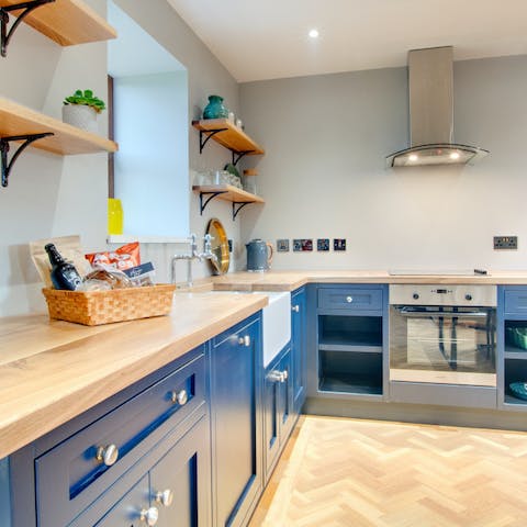 Tuck into your gourmet welcome hamper of local goodies