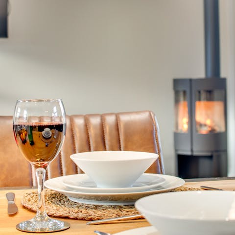 Fire up the log burner for cosy nights in