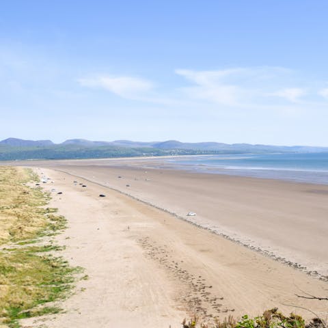 Spend the day on a nearby North Wales beach