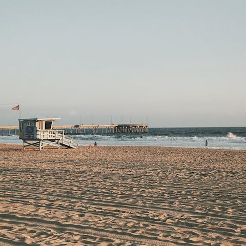 Mosey down to Venice Beach for a sunbathing session on the sand